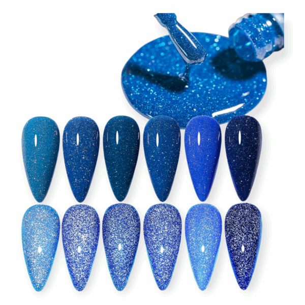 Reflective Blue Mini Collection - 6 Colors