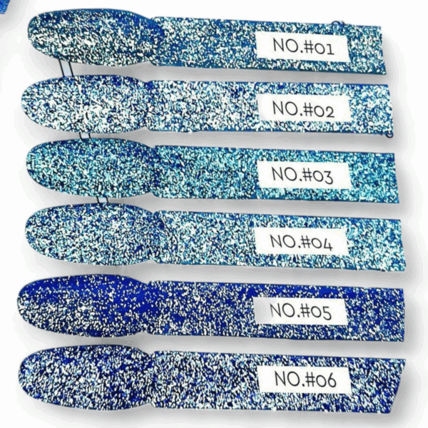 Reflective Blue Mini Collection - 6 Colors - Image 2