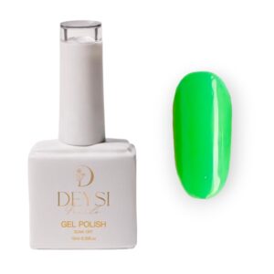 "TPO & HEMA Free green nail polish bottle professional quality DNails"